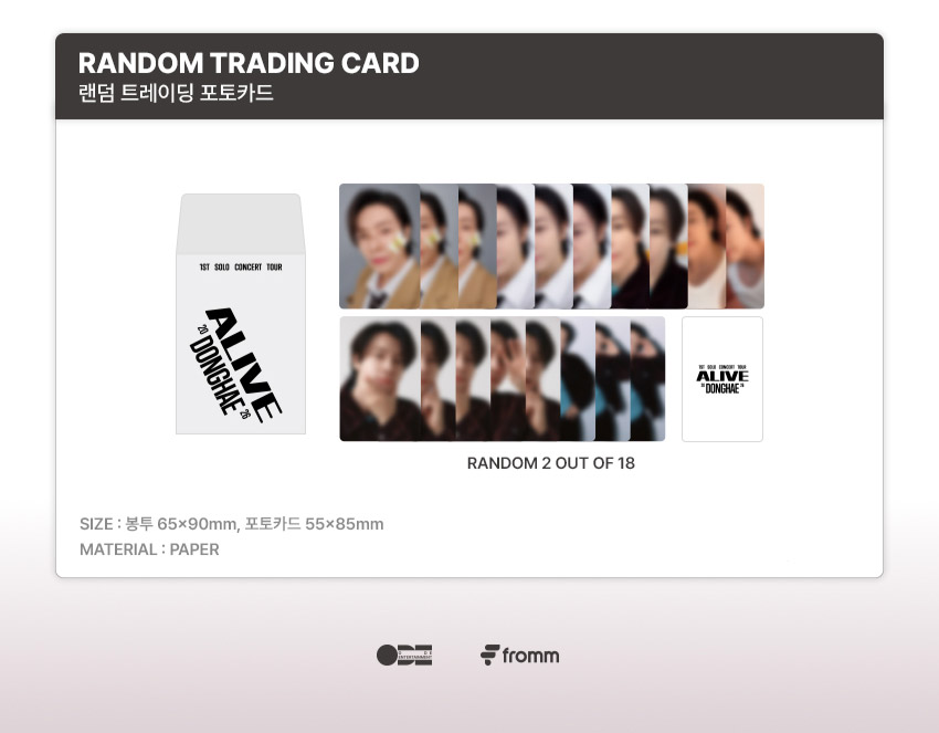 Donghae トレカ DONGHAE ALIVE Goods - RANDOM TRADING CARD kpoptown.com